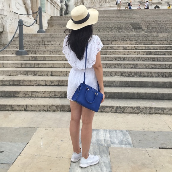 Saint Laurent Small Monogram Cabas Tote Blue - Picture 11 of 11